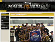 Tablet Screenshot of mainemoosehockey.com